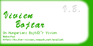 vivien bojtar business card